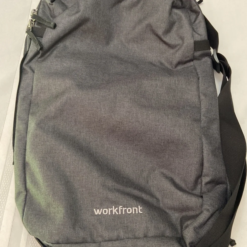 Workfront Pivot Dark Grey Backpack Or Shoulder Bag Very Versatile Like New!